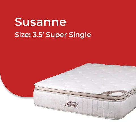 Goodnite Susanne Natural Latex Foam Mattress (13 Inch) with Single/ Super Single/ Queen/ King
