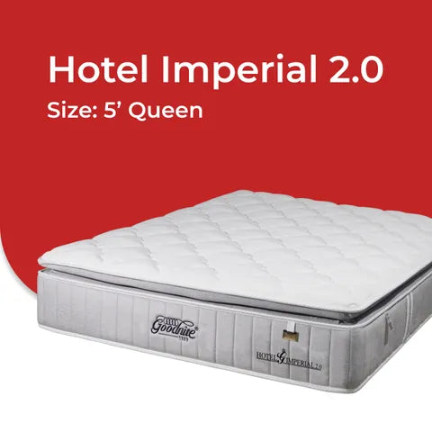 Goodnite Hotel Imperial 2.0 5 Zone Pocket Spring Mattress (14 Inch) with Single/ Super Single/ Queen/ King