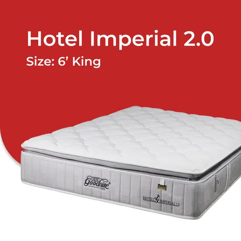 Goodnite Hotel Imperial 2.0 5 Zone Pocket Spring Mattress (14 Inch) with Single/ Super Single/ Queen/ King