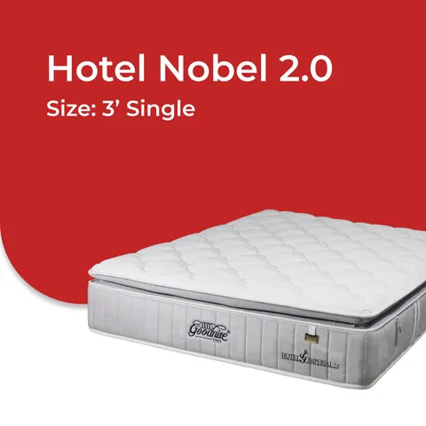 Goodnite Hotel Noble 2.0 5 Zone Pocket Spring Mattress (12.5 Inch) with Single/ Super Single/ Queen/ King