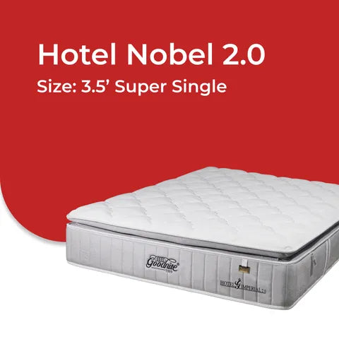 Goodnite Hotel Noble 2.0 5 Zone Pocket Spring Mattress (12.5 Inch) with Single/ Super Single/ Queen/ King