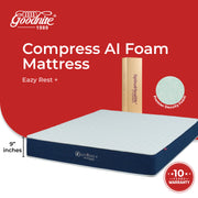 Goodnite Eazy Rest Compress Premier Density Foam Mattress (9 Inch) with Single/ Super Single/ Queen/ King