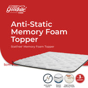 Goodnite Statfree® Memory Foam Topper (Queen/ King)