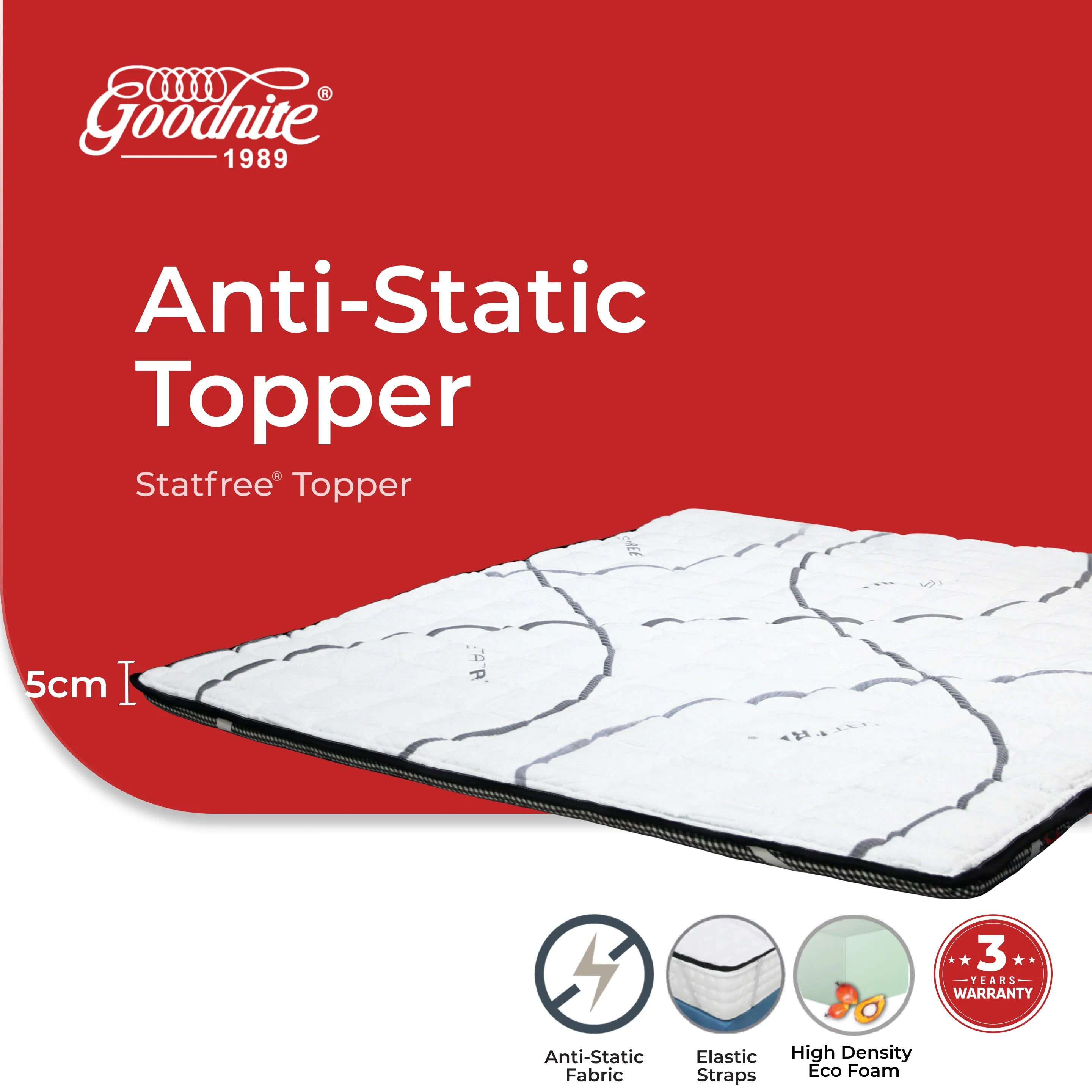 Goodnite Statfree® Topper (Single/ Super Single/ Queen/ King)
