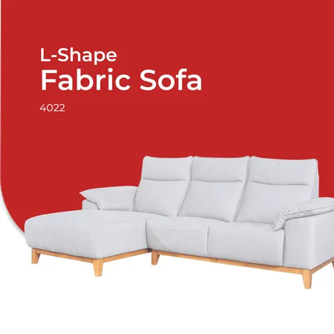 Goodnite Fabric Sofa (4022), L-Shape/ 1 Seater/ 2 Seater/ 2.5 Seater/ 2+2.5 Seater, 5 Years Warranty