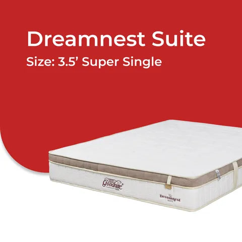 Goodnite Dreamnest Suite 5 Zone Pocket Spring Mattress (10 Inch) with Single/ Super Single/ Queen/ King