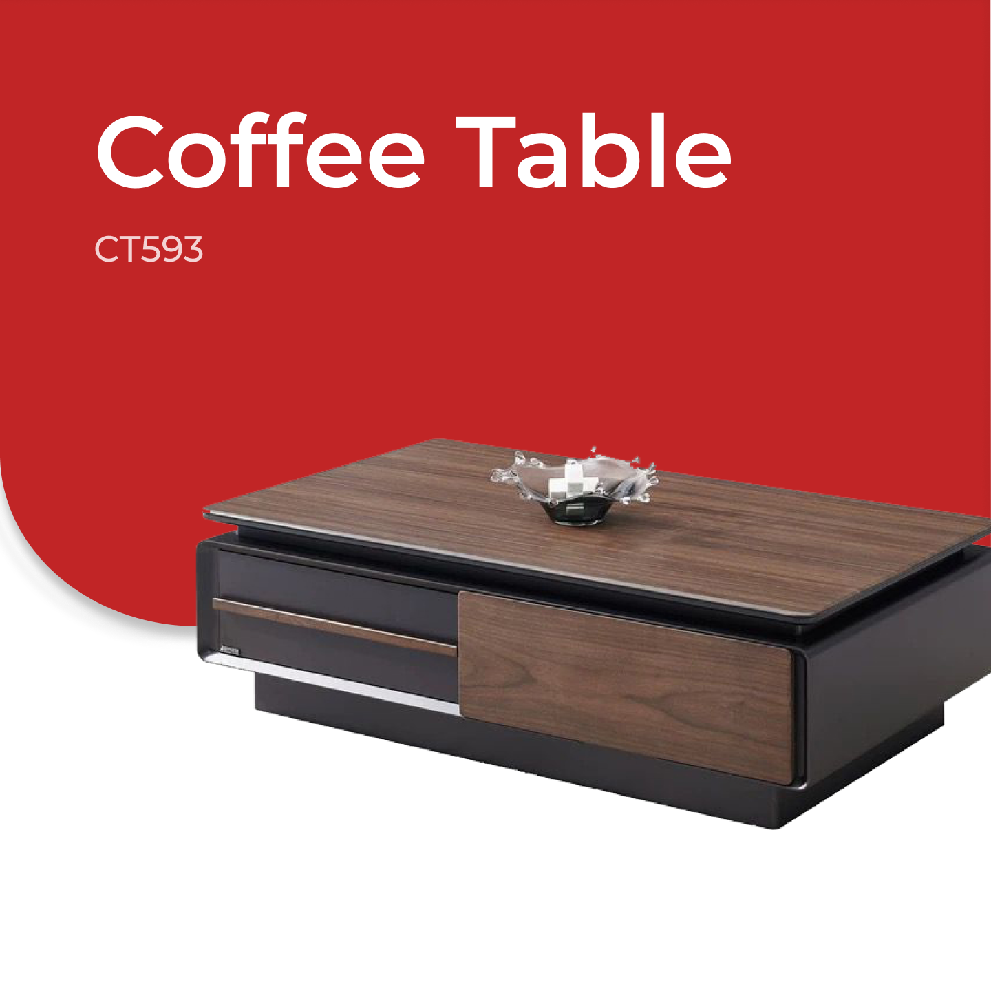 Goodnite Living Set, 6.5FT Tech Stone Top TV Cabinet + Coffee Table