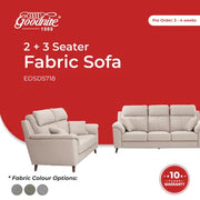Goodnite Fabric Sofa (EDSD5718), 2 Seater/ 3 Seater/ 2+3 Seater/ 5 Years Warranty