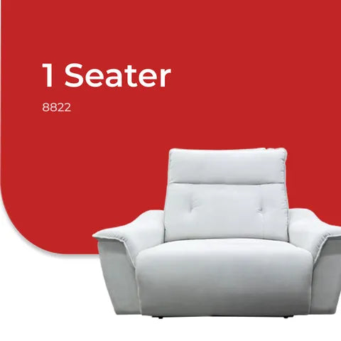 Goodnite Recliner Sofa (8822), 1 Seater Recliner/ 2 Seater Recliner / 3 Seater Recliner/ 3 Seater +2 Power Recyliner, 5 Years Warranty