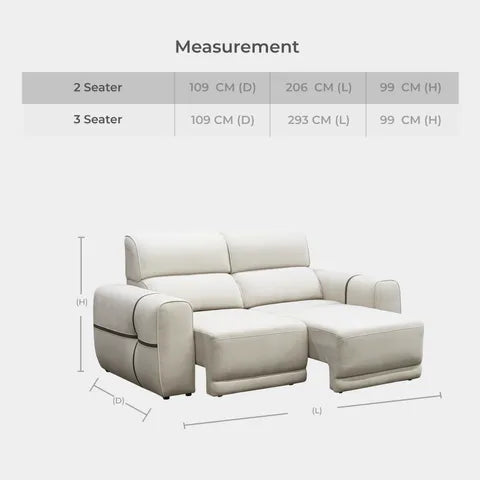 Goodnite Seat Power Slide Out Sofa (N2606), 5 Years Warranty