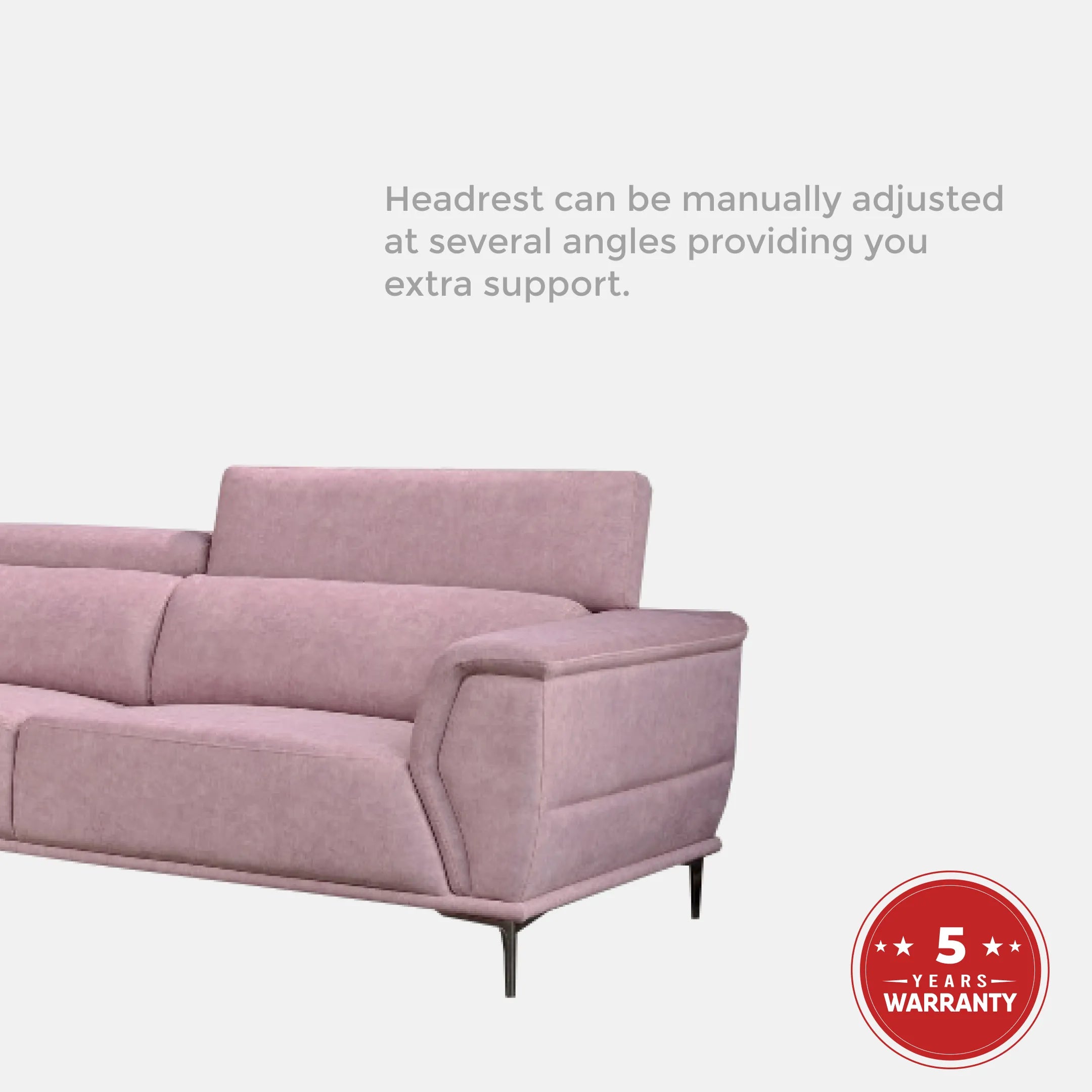 Goodnite Fabric Sofa (910), 1 Seater/ 2 Seater/ 3 Seater/ 2+3 Seater, 5 Years Warranty