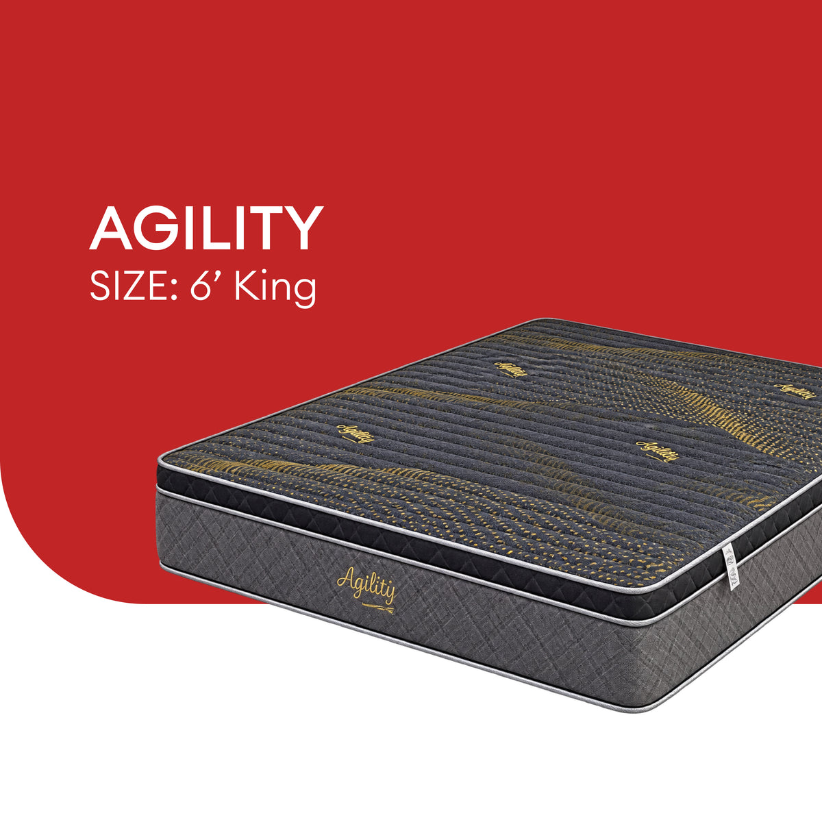 Goodnite Agility 6 Turn Posture Spring Mattress (10 Inch) with Single/ Super Single/ Queen/ King