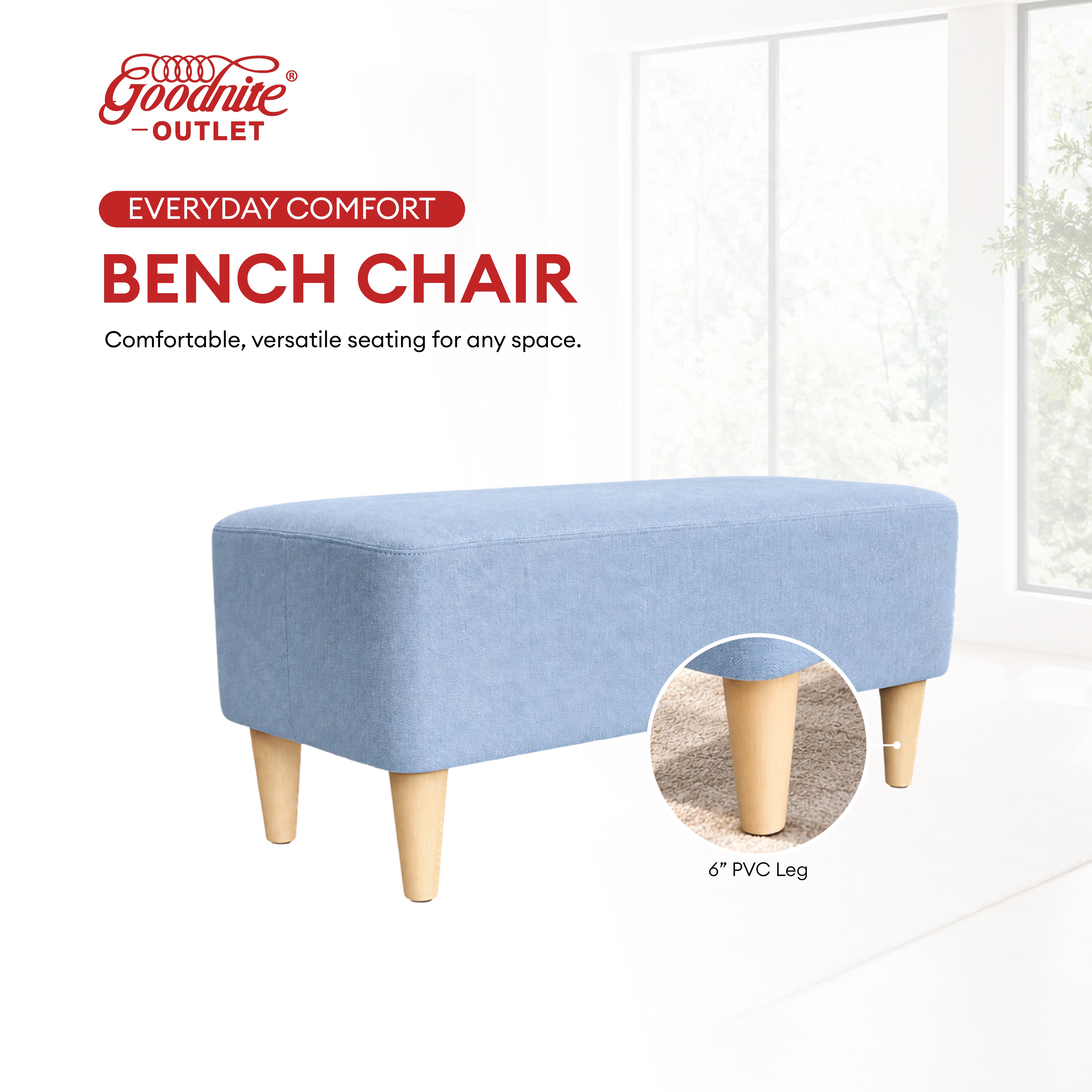 BC104 Bench Chair (Buy 1 Free 1)