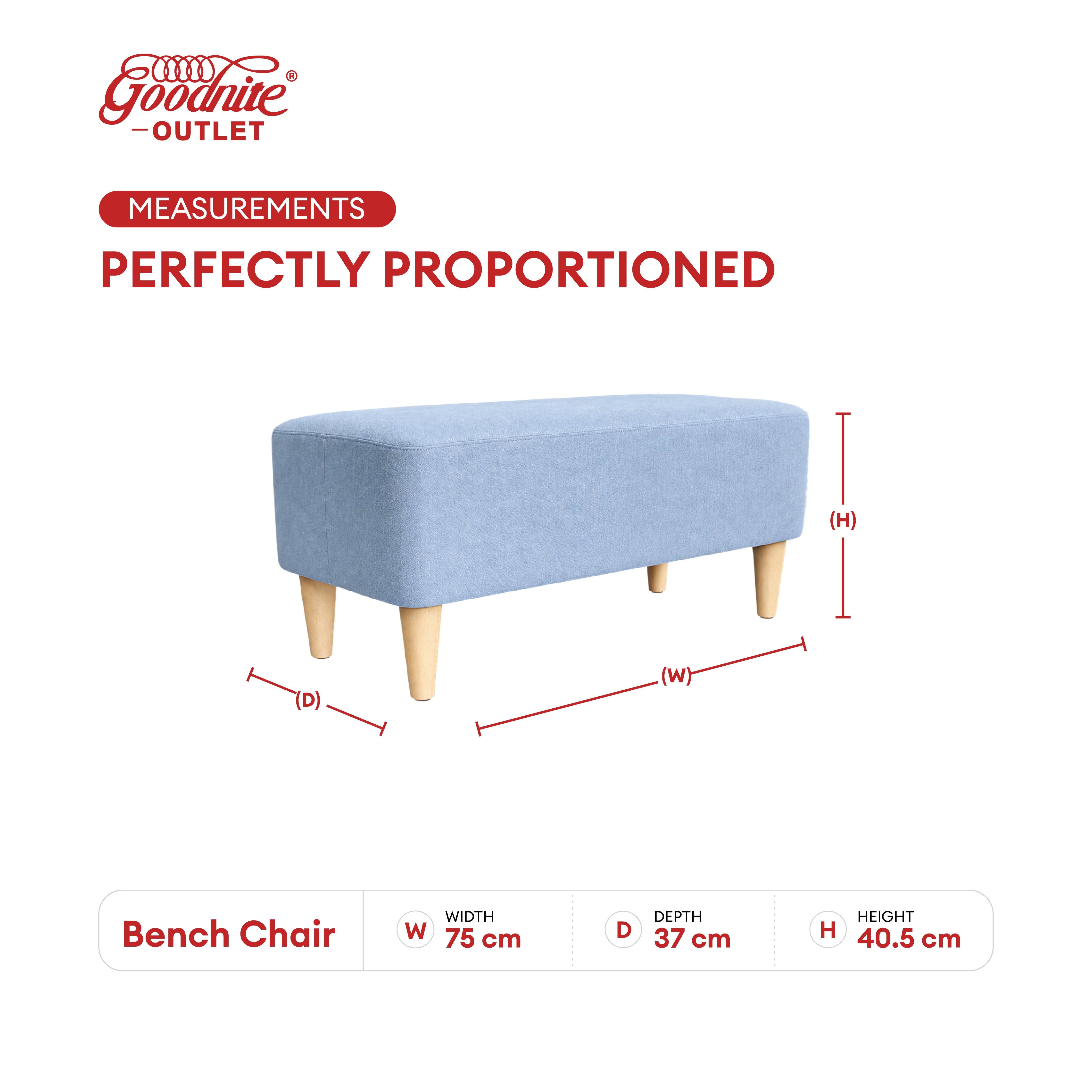 BC104 Bench Chair (Buy 1 Free 1)