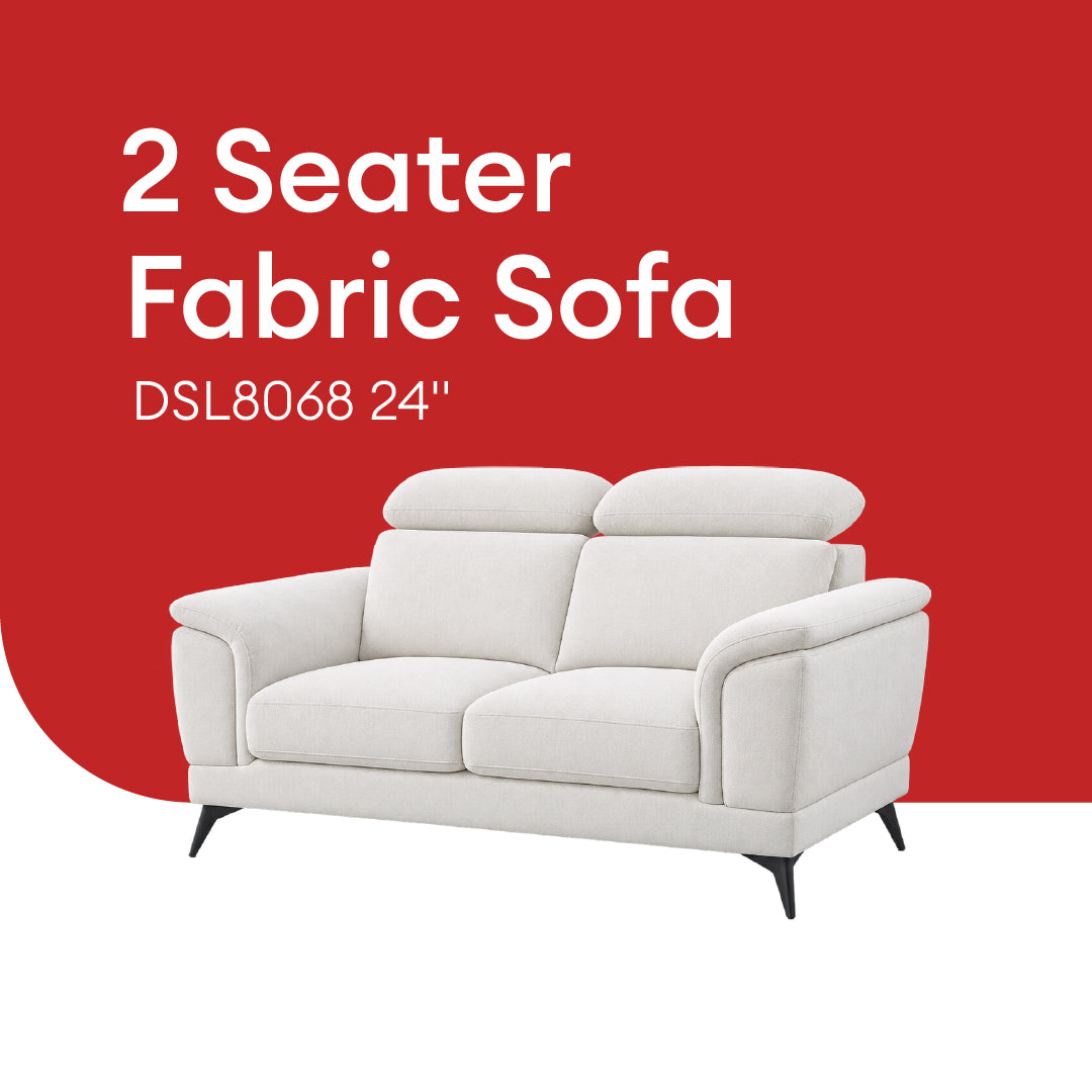 Goodnite Fabric Sofa (DSL8068), 1 Seater/ 2 Seater/ 3 Seater/ L-Shape, 5 Years Warranty