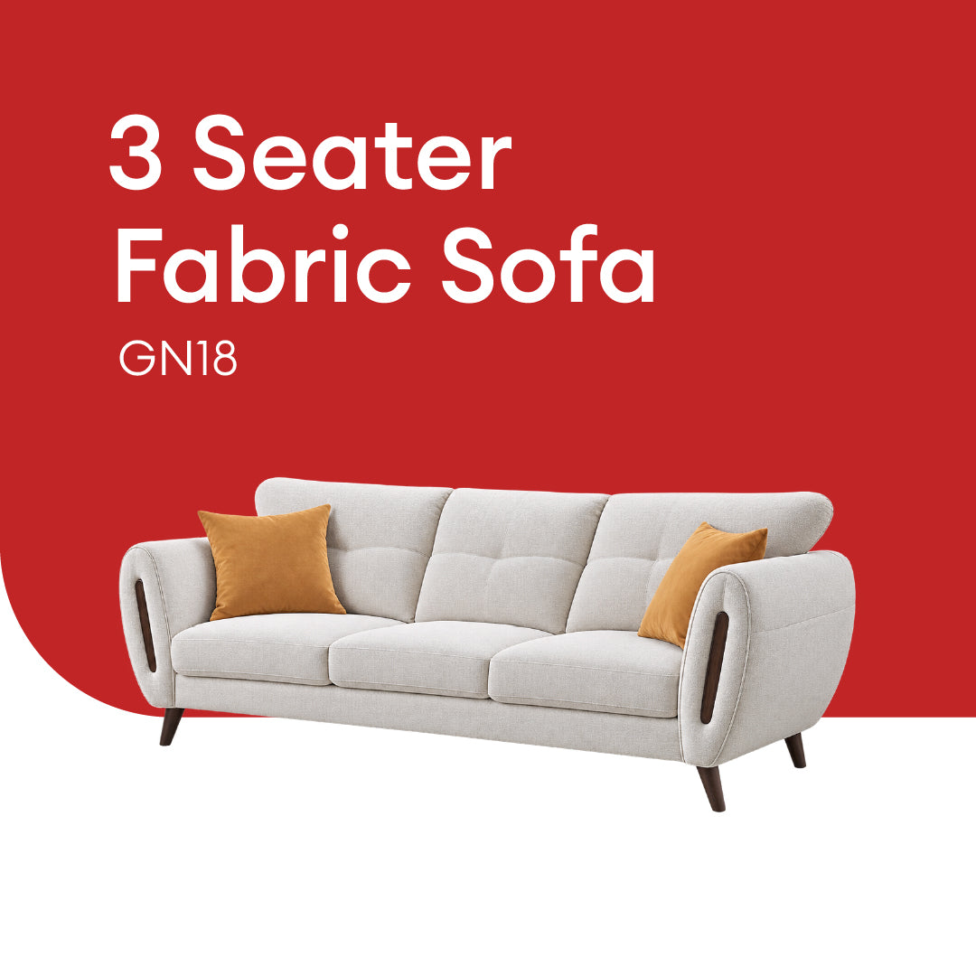 Goodnite Fabric Sofa (GN18), 1 Seater/ 2 Seater/ 3 Seater/ 2+3 Seater, 5 Years Warranty