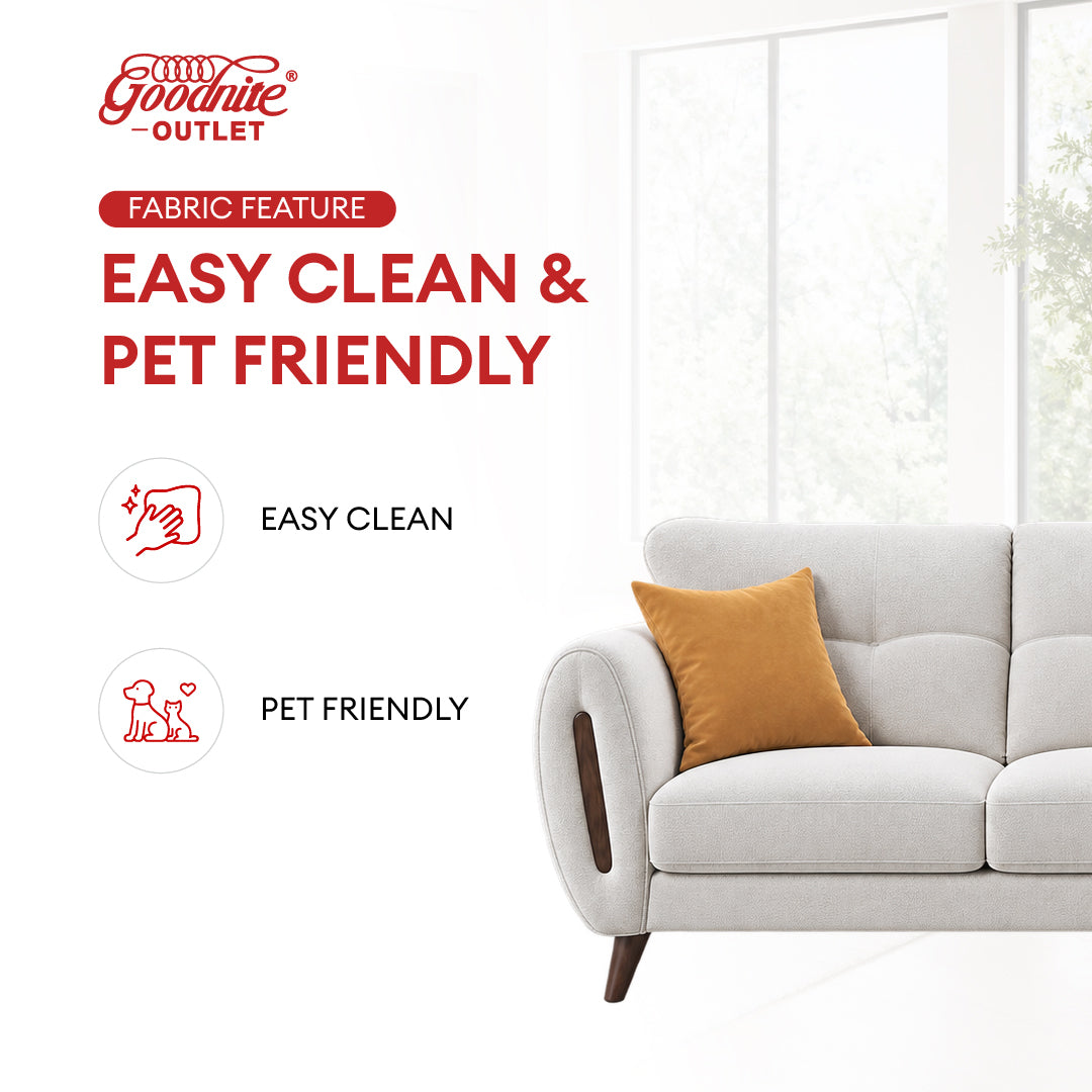 Goodnite Fabric Sofa (GN18), 1 Seater/ 2 Seater/ 3 Seater/ 2+3 Seater, 5 Years Warranty