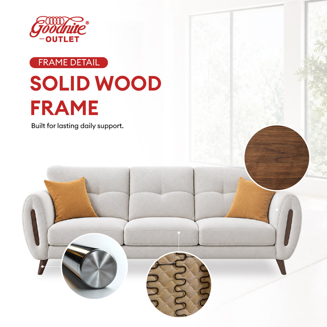 Goodnite Fabric Sofa (GN18), 1 Seater/ 2 Seater/ 3 Seater/ 2+3 Seater, 5 Years Warranty