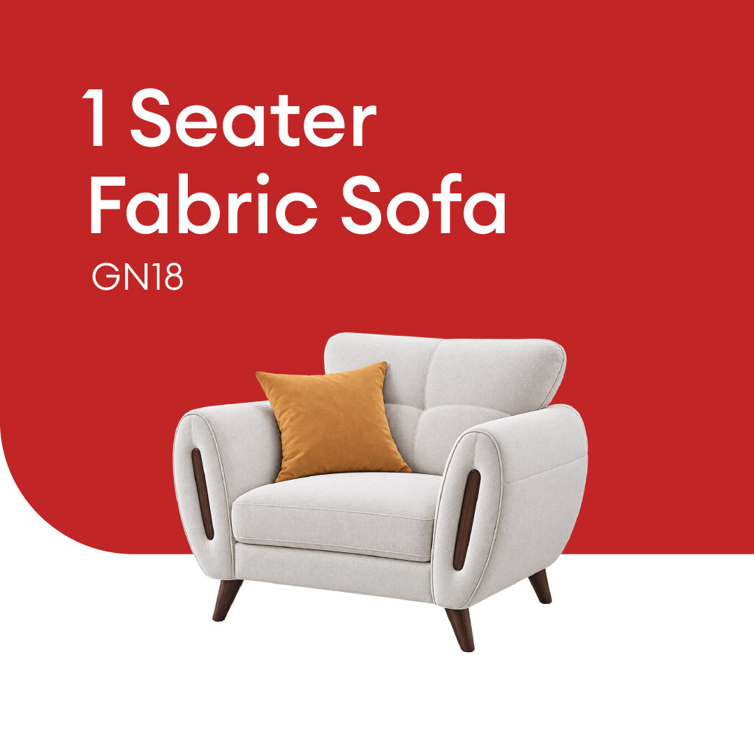 Goodnite Fabric Sofa (GN18), 1 Seater/ 2 Seater/ 3 Seater/ 2+3 Seater, 5 Years Warranty