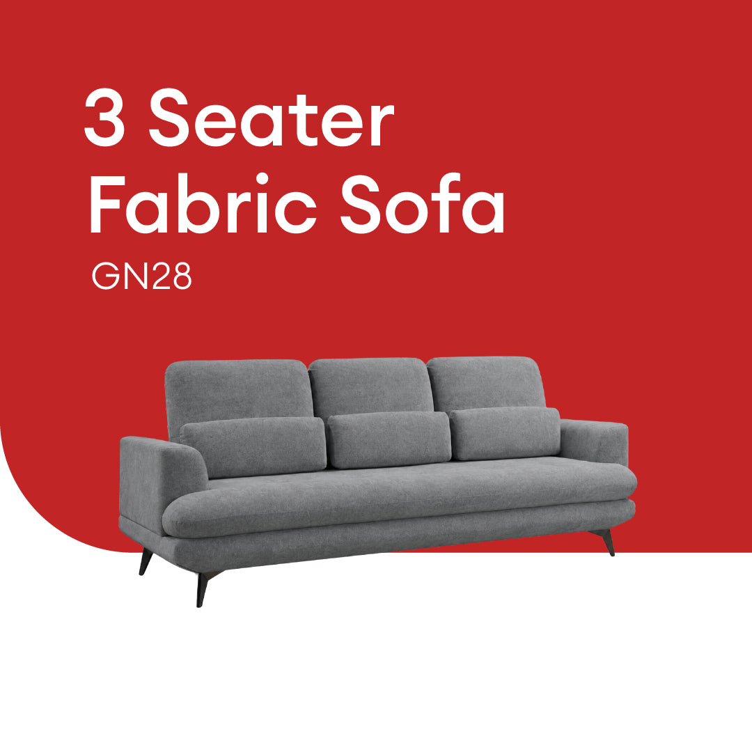 Goodnite L-Shape Fabric Sofa (GN28), 1 Seater/ 2 Seater/ 3 Seater/ L-Shape Sofa / 5 Years Warranty