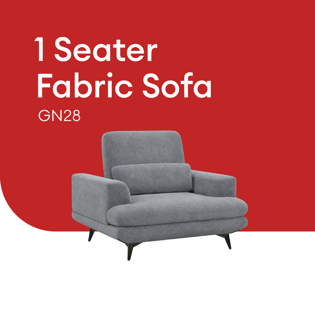 Goodnite L-Shape Fabric Sofa (GN28), 1 Seater/ 2 Seater/ 3 Seater/ L-Shape Sofa / 5 Years Warranty