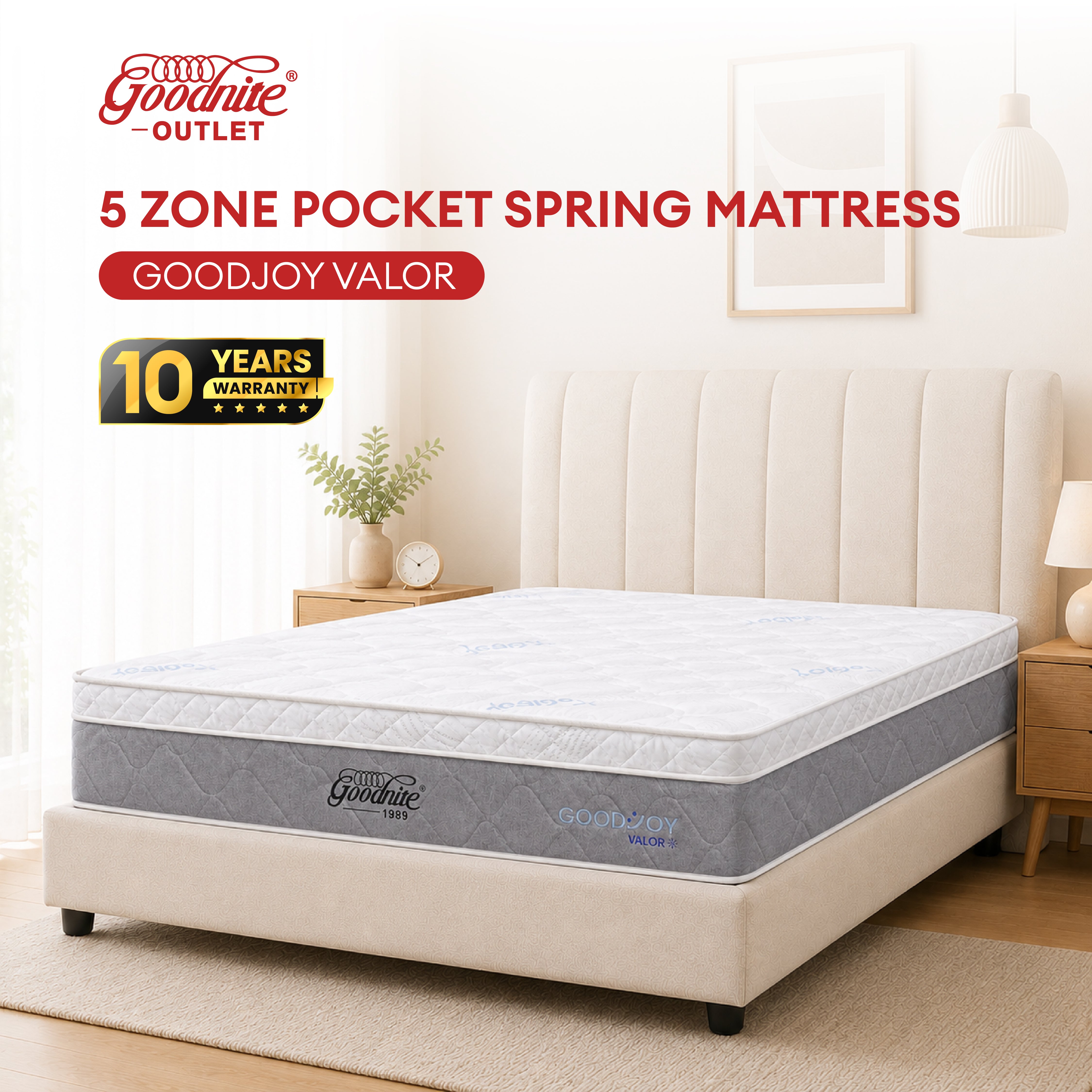 Goodnite GoodJoy Valor 5 Zone Pocket Spring Mattress (11 Inch)