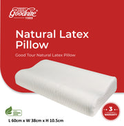 Goodnite Good Tour Contour Latex Pillow 60cm x 38cm x 10.5cm