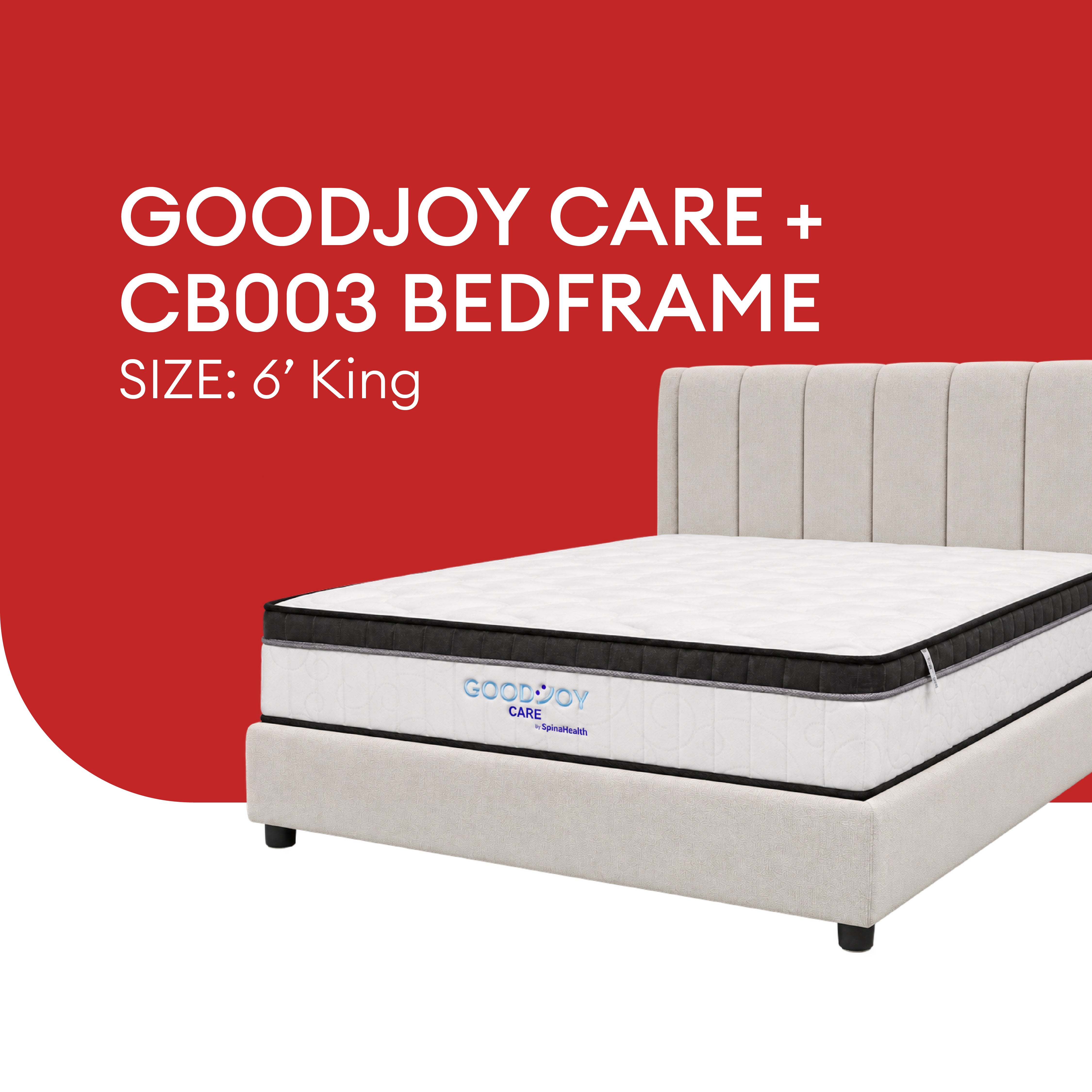 Goodnite GoodJoy Care 7 Turn Posture Spring Mattress (11 Inch) + CB003 Bedframe [Full Set]