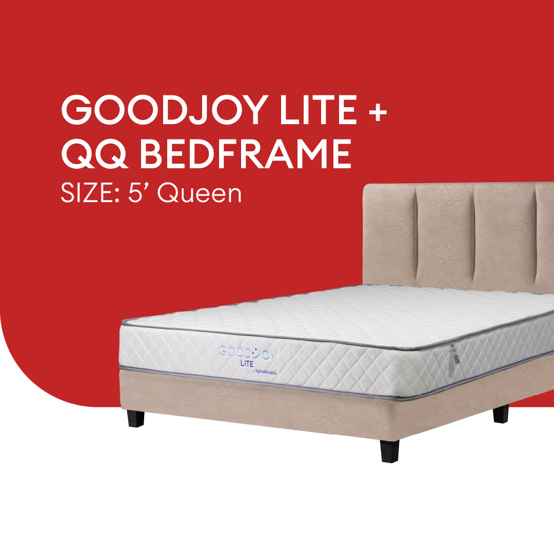Goodnite GoodJoy Lite 7 Turn Posture Spring Mattress (8.5 Inch) + QQ Bedframe [Full Set]