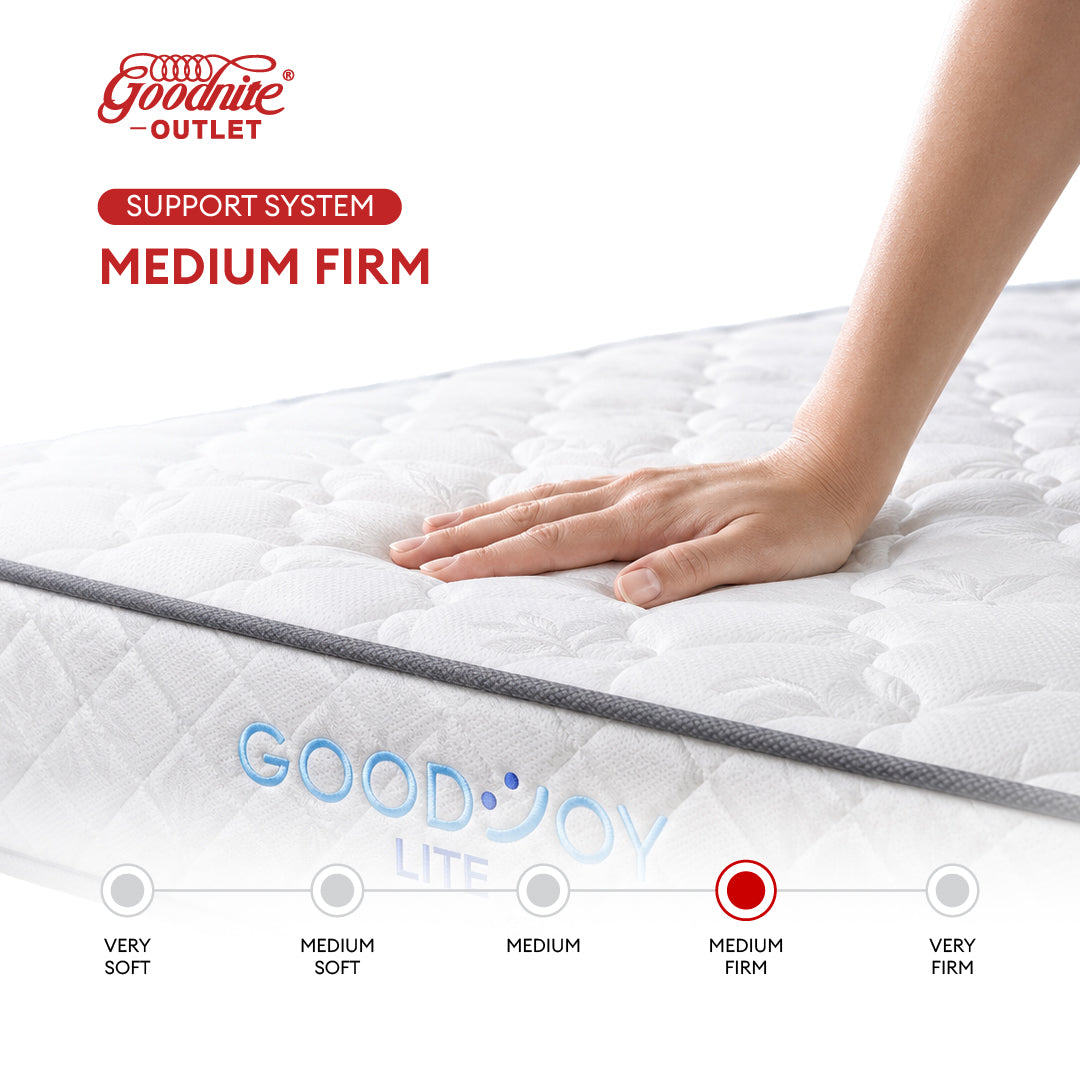 Goodnite GoodJoy Lite 7 Turn Posture Spring Mattress (8.5 Inch) + QQ Bedframe [Full Set]