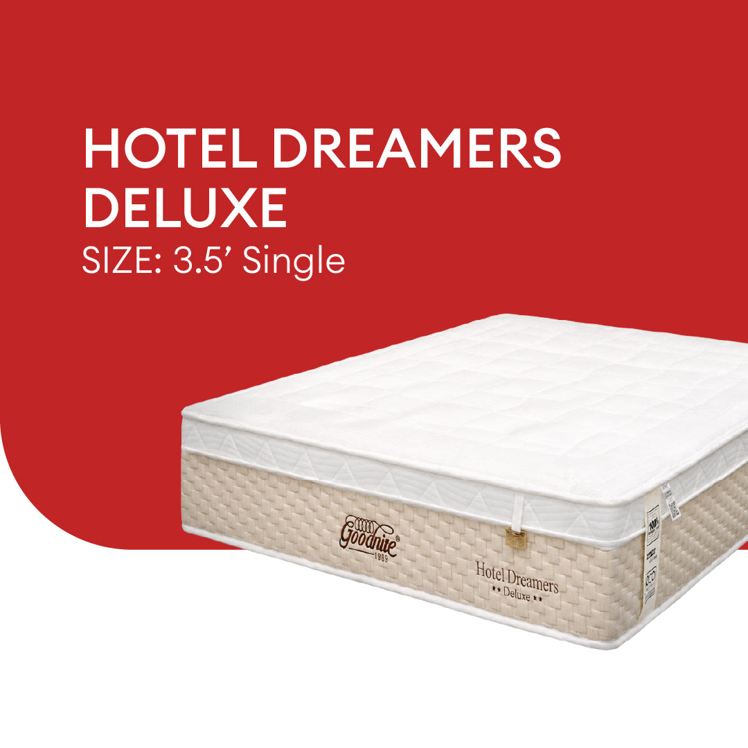 Goodnite Hotel Dreamers Deluxe 5 Zone Pocket Spring Mattress (12Inch) with Single/ Super Single/ Queen/ King