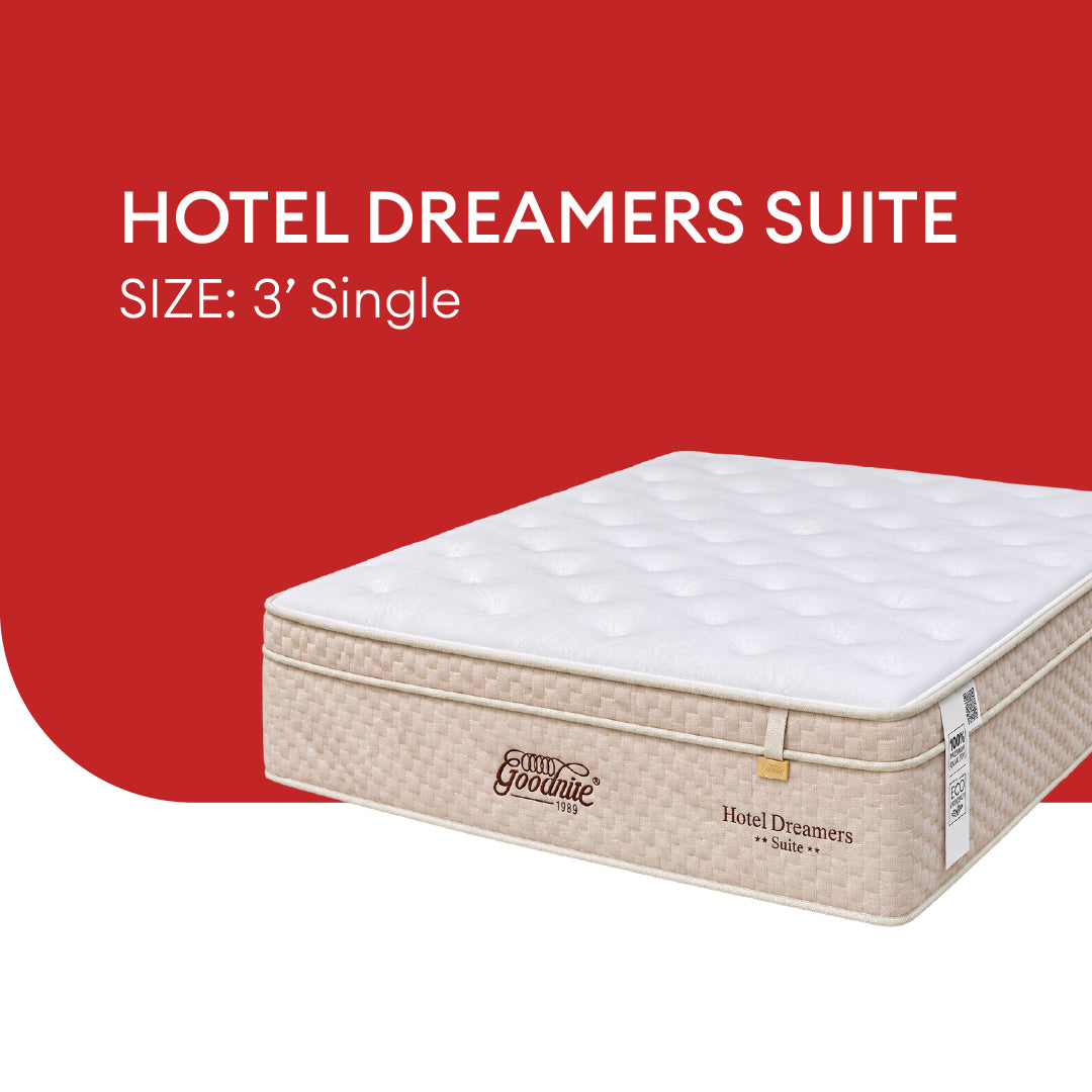 Goodnite Hotel Dreamers Suite 7 Zone Pocket Spring Mattress (14Inch) with Single/ Super Single/ Queen/ King