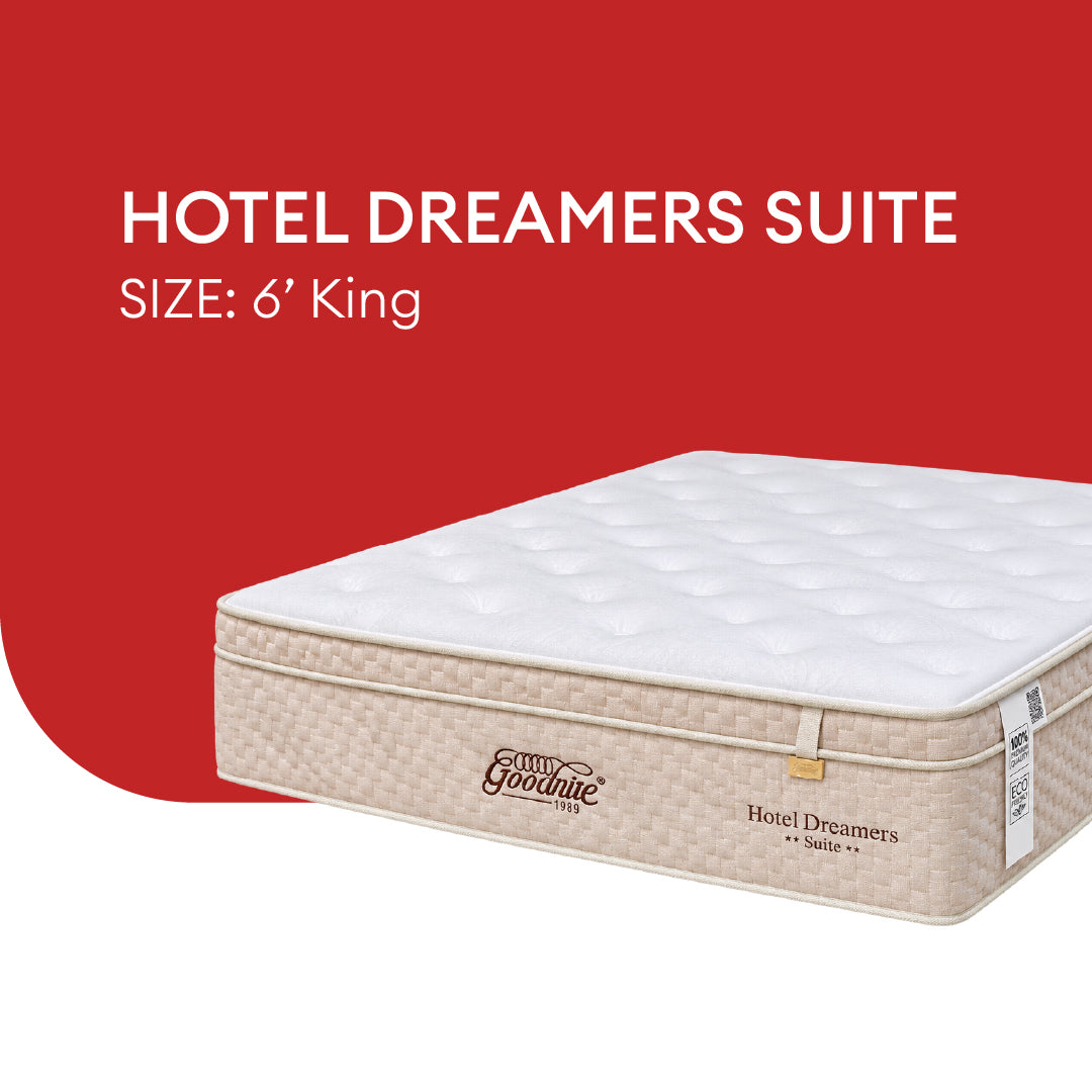 Goodnite Hotel Dreamers Suite 7 Zone Pocket Spring Mattress (14Inch) with Single/ Super Single/ Queen/ King