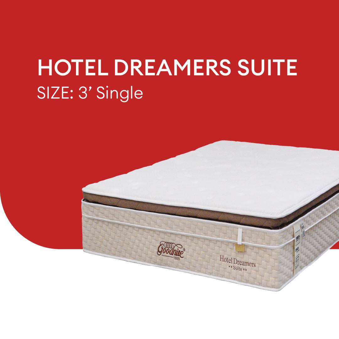 Goodnite Hotel Dreamers Suite 7 Zone Pocket Spring Mattress (14Inch) with Single/ Super Single/ Queen/ King