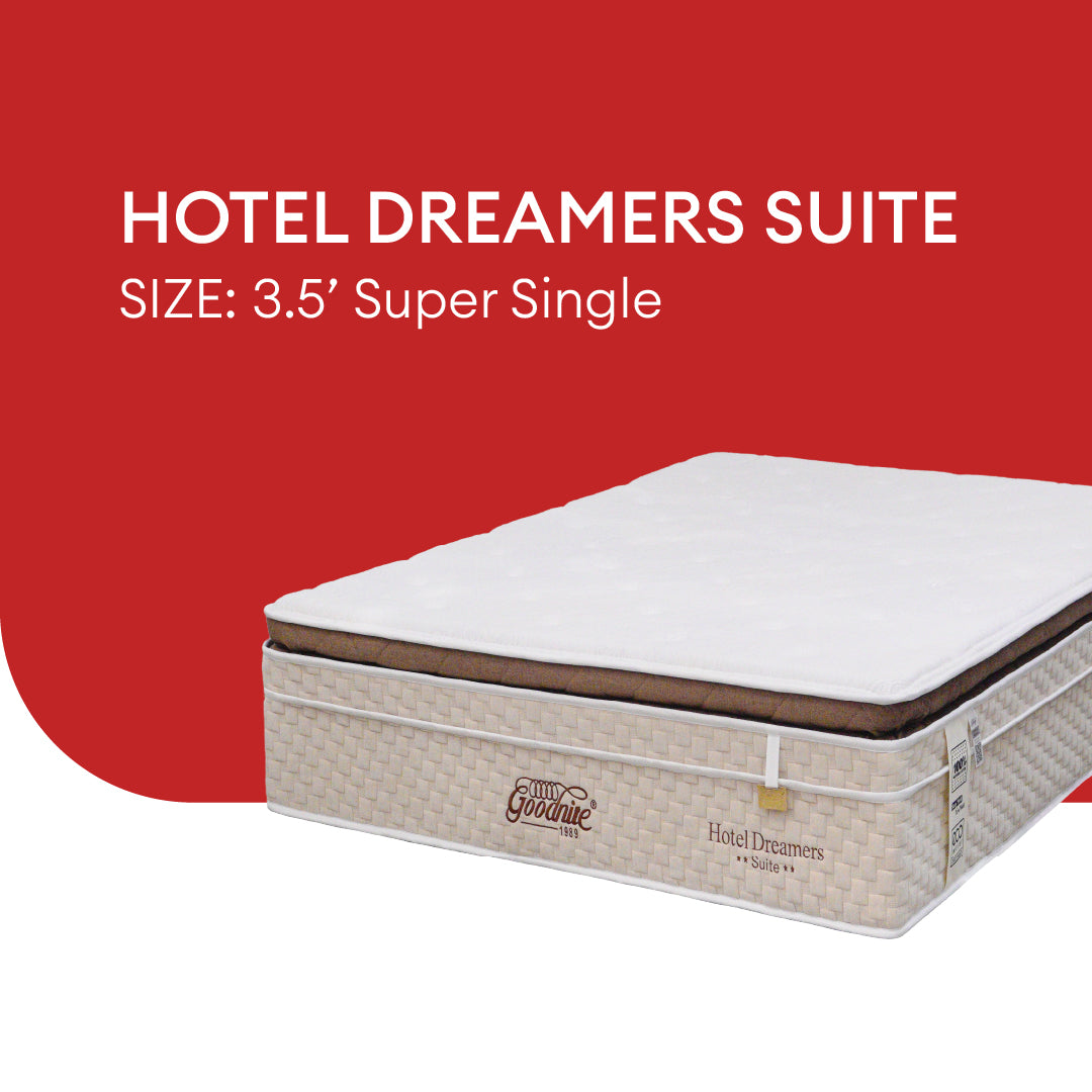 Goodnite Hotel Dreamers Suite 7 Zone Pocket Spring Mattress (14Inch) with Single/ Super Single/ Queen/ King