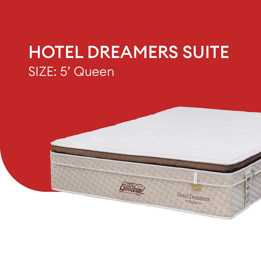 Goodnite Hotel Dreamers Suite 7 Zone Pocket Spring Mattress (14Inch) with Single/ Super Single/ Queen/ King
