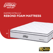 Goodnite Inspire Extra 2.0 5 Zone Pocket Spring Mattress (10Inch) with Single/ Super Single/ Queen/ King