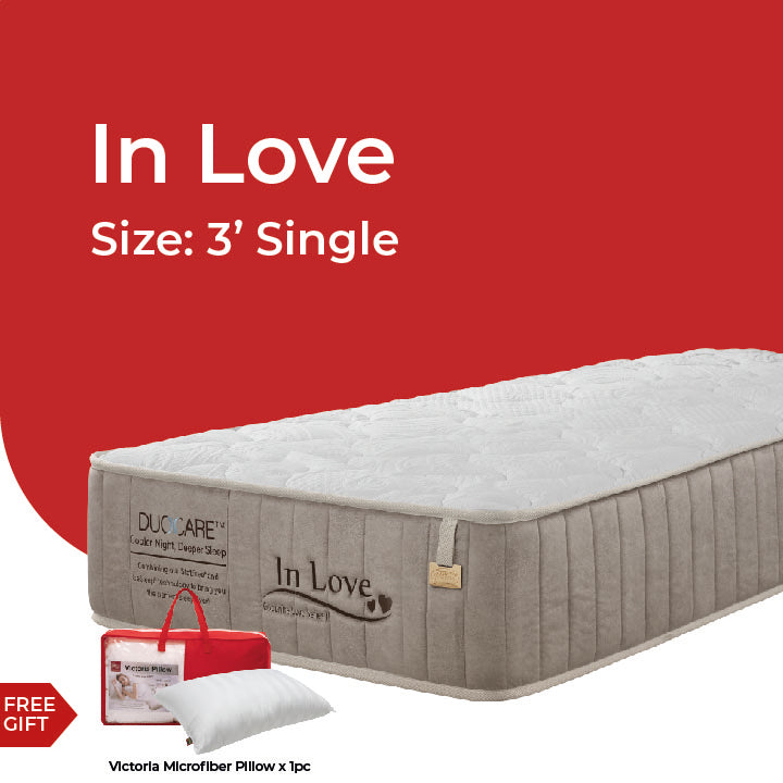 Goodnite In Love 5 Zone Pocket Spring Mattress (11 Inch) with Single/ Super Single/ Queen/ King