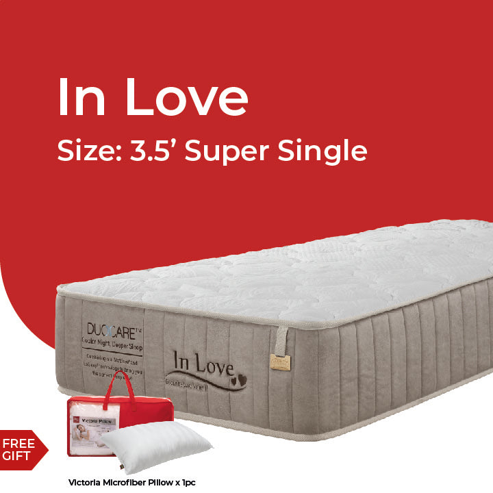 Goodnite In Love 5 Zone Pocket Spring Mattress (11 Inch) with Single/ Super Single/ Queen/ King