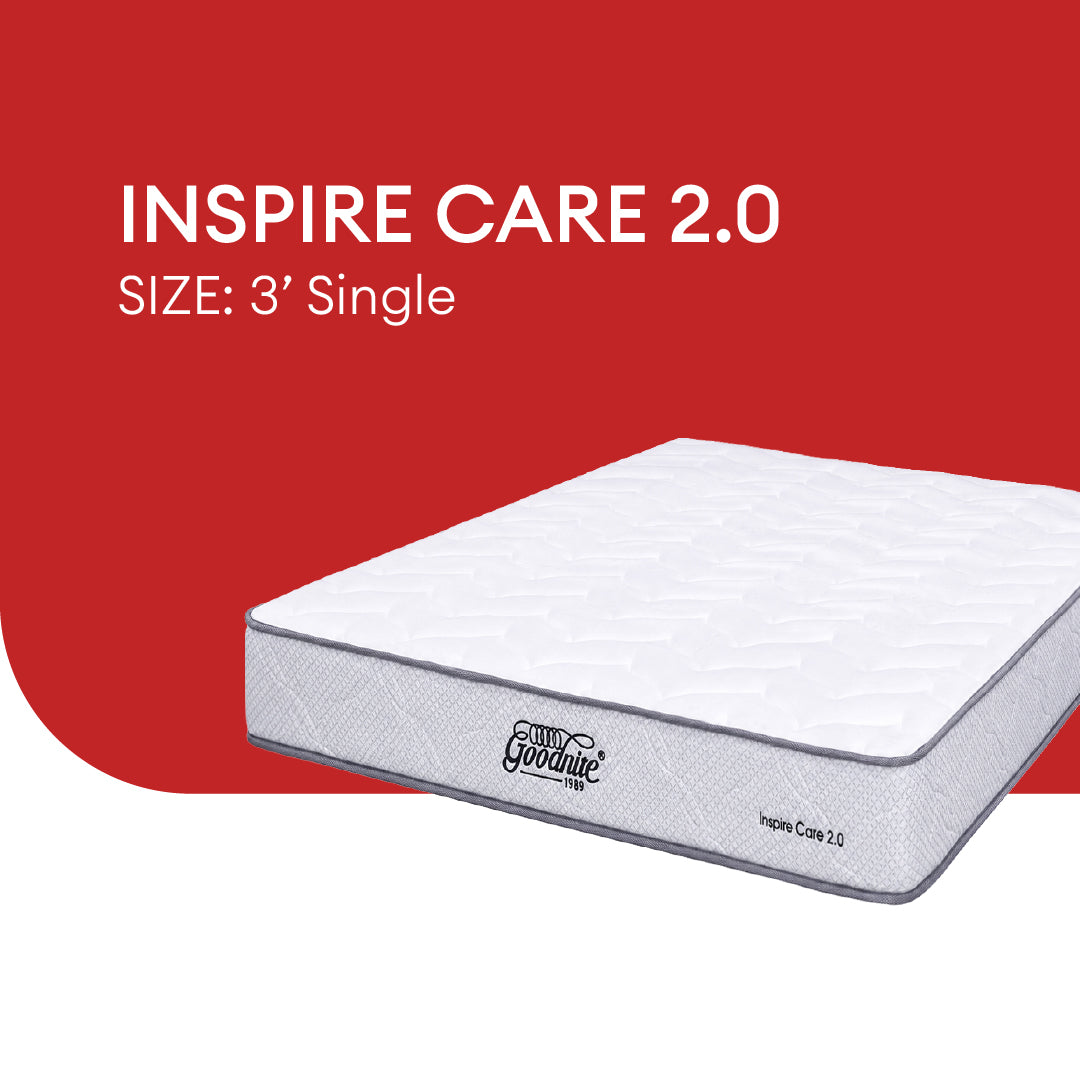Goodnite Inspire Care 2.0 Rebond Foam Mattress (8 Inch) with Single/ Super Single/ Queen/ King