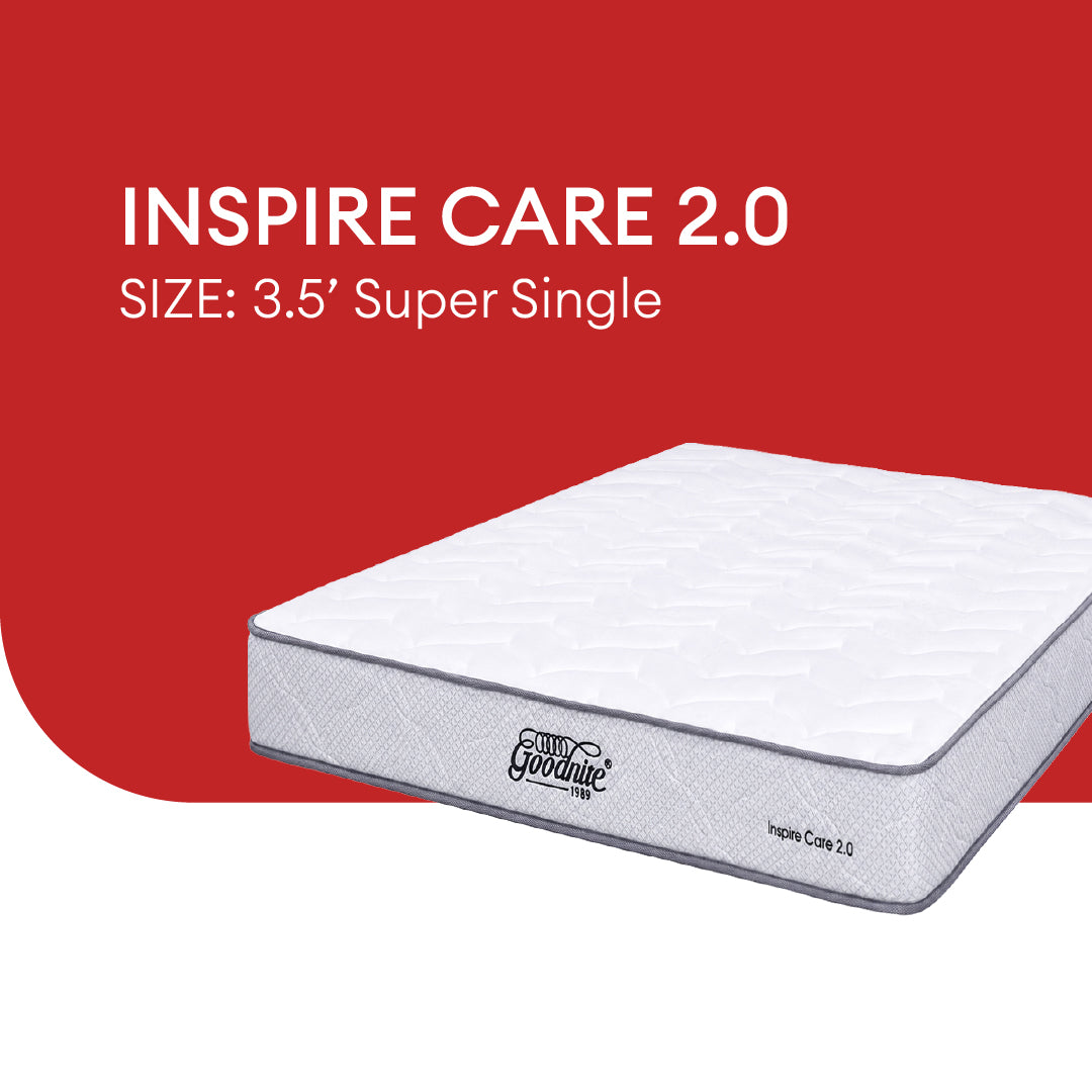 Goodnite Inspire Care 2.0 Rebond Foam Mattress (8 Inch) with Single/ Super Single/ Queen/ King