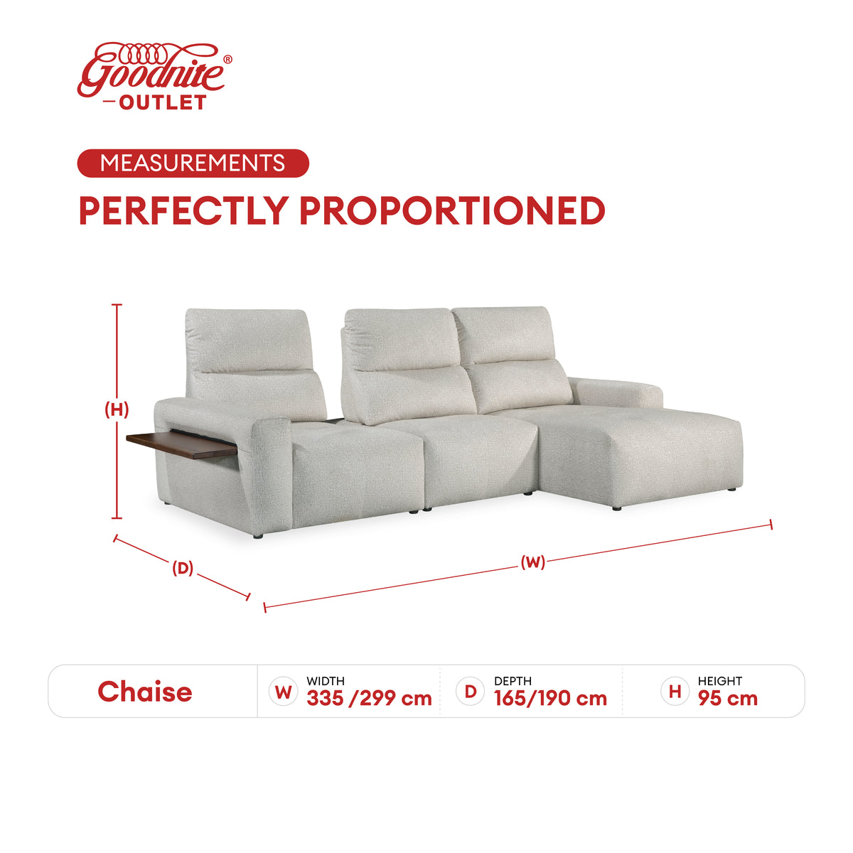 Goodnite Fabric Sofa (LV3117), Corner Sofa with Console Table+2 Wooden Arm/2L Sofa with Console Table+1 Wooden Arm/ 10 Years Warranty