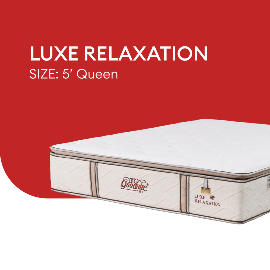 Goodnite Luxe Relaxation Mattress 5 Zone Pocket Spring Mattress (12 Inch) with Single/ Super Single/ Queen/ King