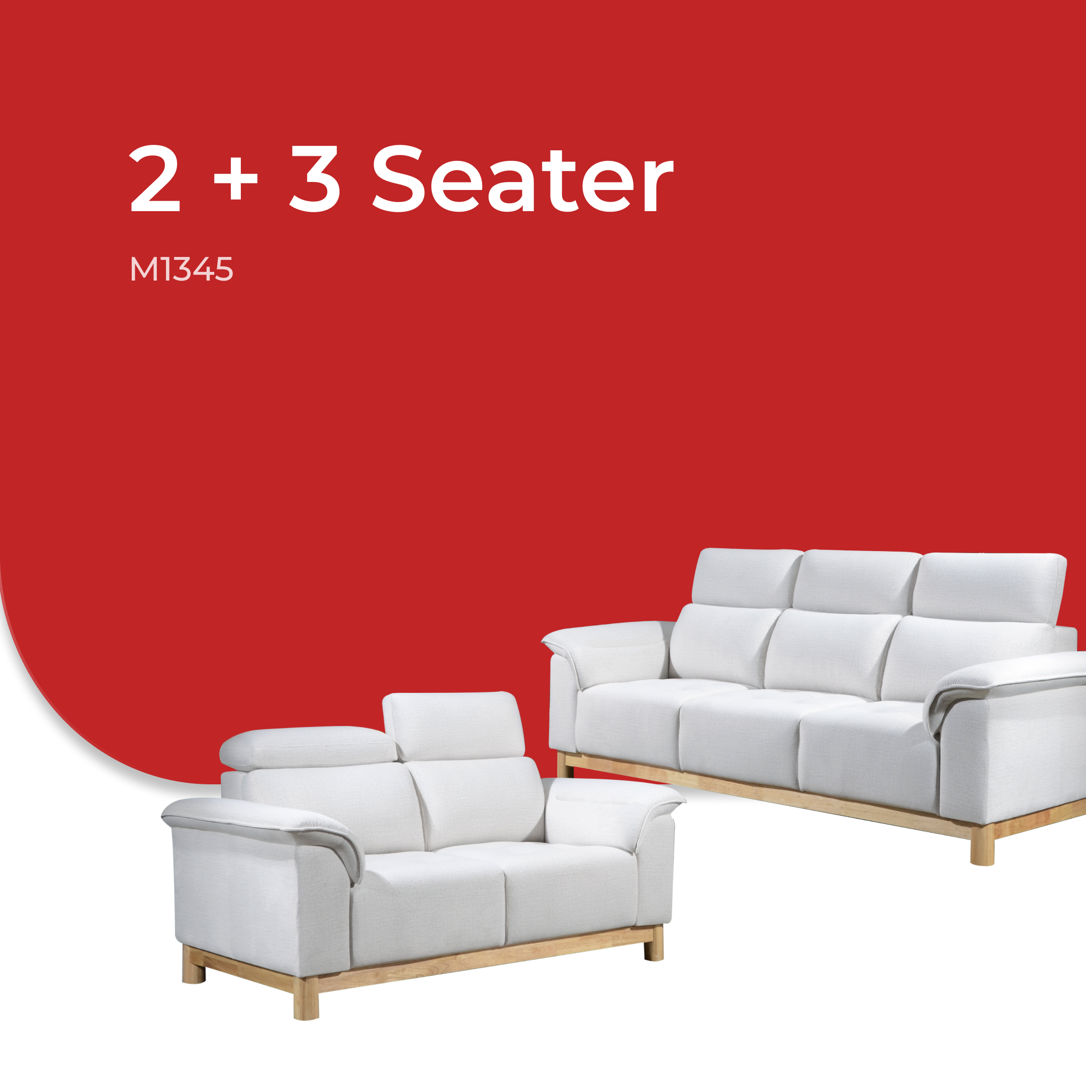 Goodnite Muji Sofa (M1345),  1 Seater/ 2 Seater/ 3 Seater/ 2+3 Seater/ 5 Years Warranty