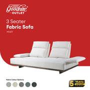 Goodnite Fabric Sofa (M1371), 3 Seater/ 5 Years Warranty