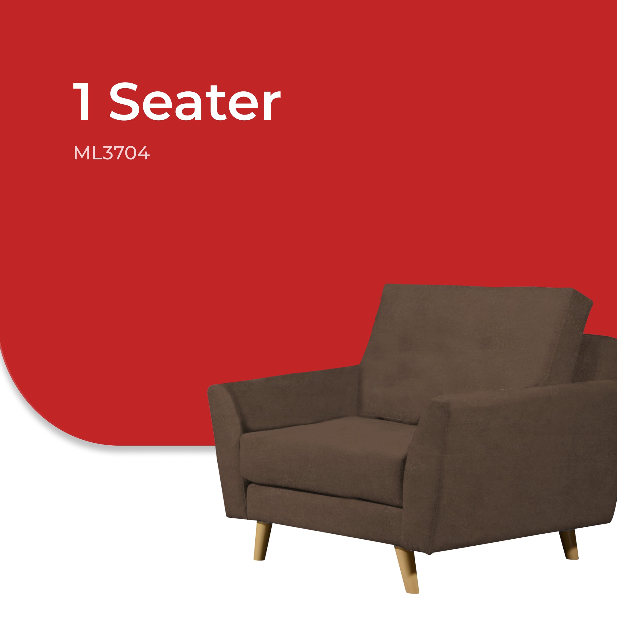 Goodnite Fabric Sofa (ML3704), 1 Seater/ 2 Seater/ 3 Seater/ 2+3 Seater/ 5 Years Warranty