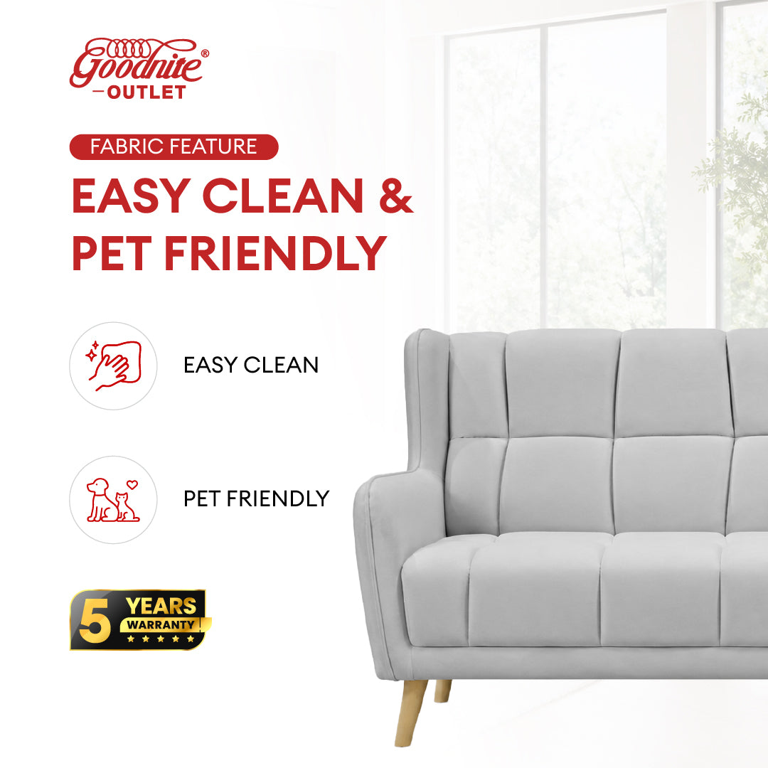 (Super Combo) Goodnite 3 Seater Sofa (ML3722) + TV Cabinet + Coffee Table (SATV63027+SACT63028)