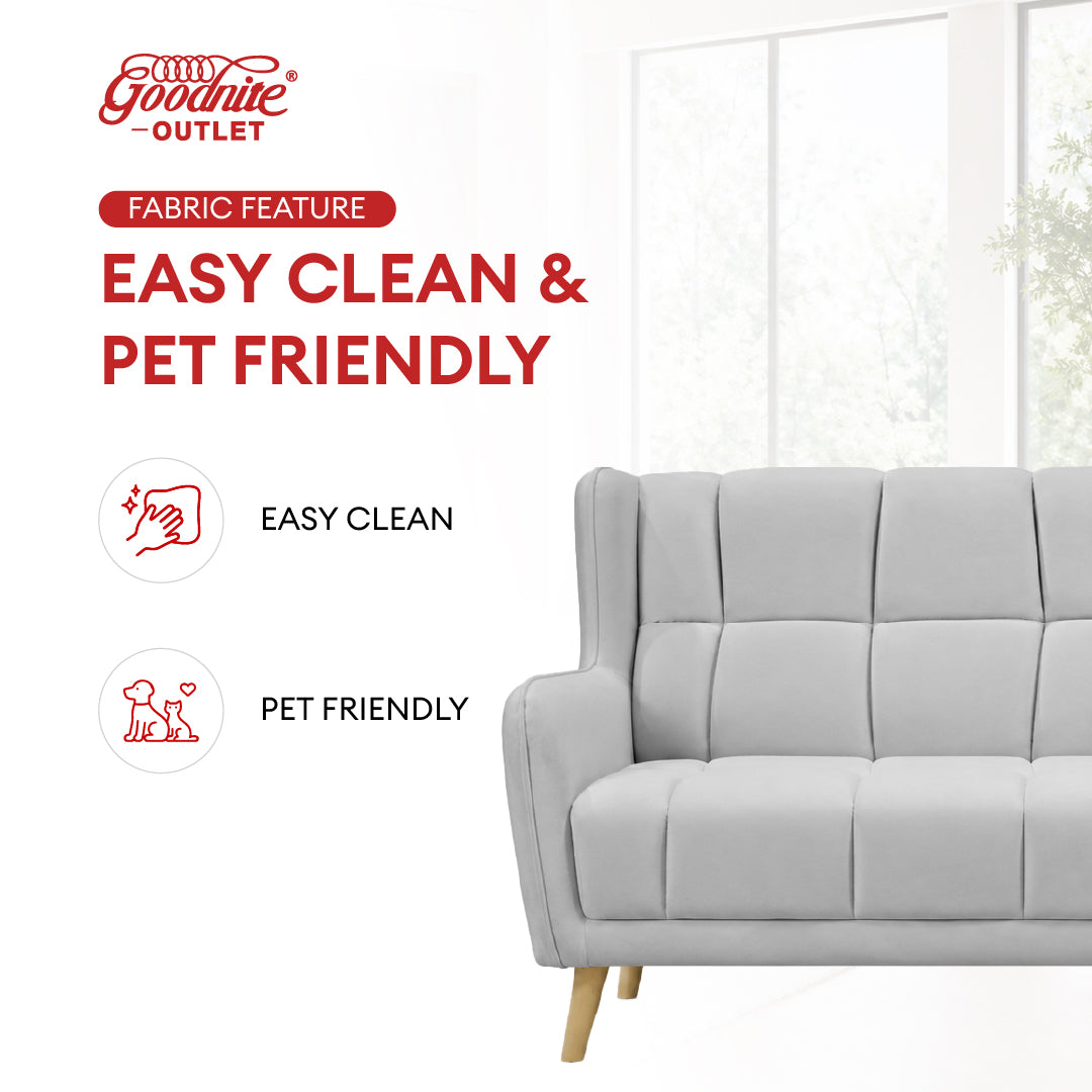 (Super Combo) Goodnite 3 Seater Sofa (ML3722) + TV Cabinet + Coffee Table (SATV63027+SACT63028)