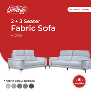 Goodnite Fabric Sofa (ML3750), 1 Seater/ 2 Seater/ 3 Seater & 2+3 Seater, 2.5 Years Warranty