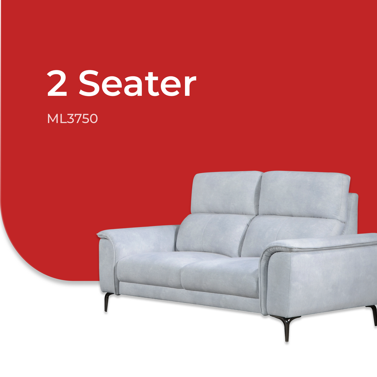 Goodnite Fabric Sofa (ML3750), 1 Seater/ 2 Seater/ 3 Seater & 2+3 Seater, 2.5 Years Warranty